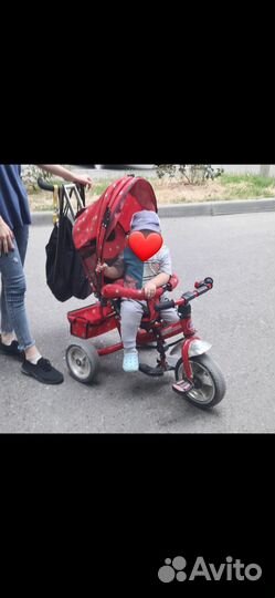 Велосипед с родительской ручкой