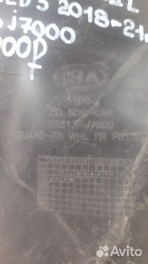 Подкрылок передний левый Kia Ceed 3 С 2018 По 2021