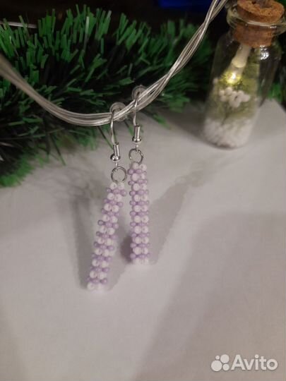 Серёжки из бисера