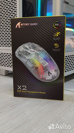 Беспроводная мышь Attack Shark X2 RGB