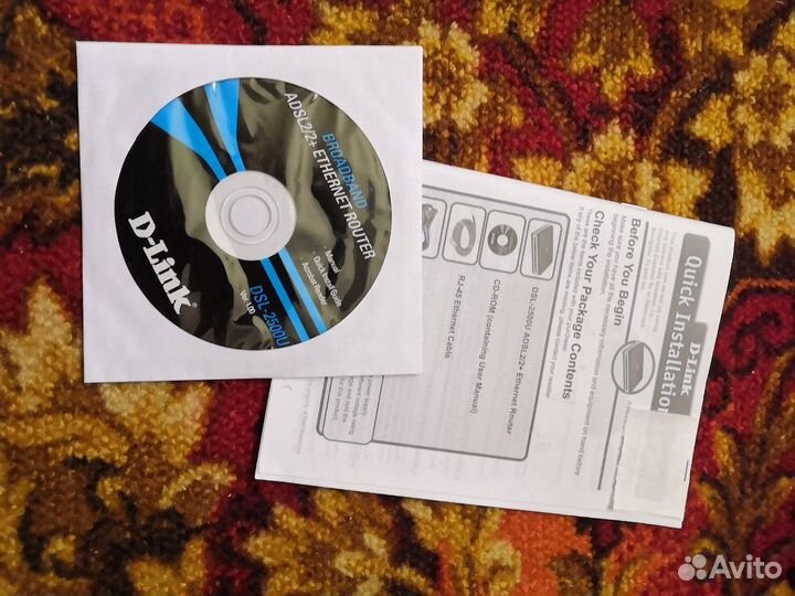 Маршрутизатор d-link adsl2500u