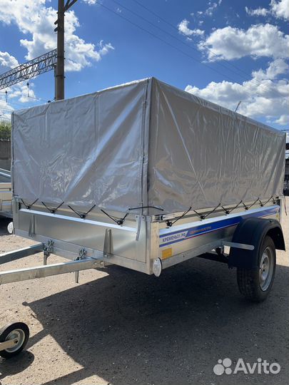 Прицеп легковой оцинкованный 2,5Х1,56 с тентом