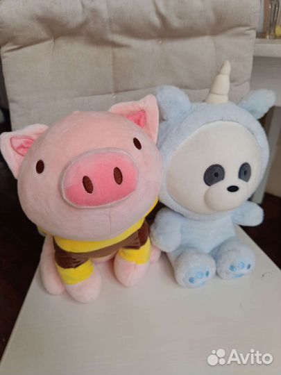 Игрушки Miniso свинка, панда