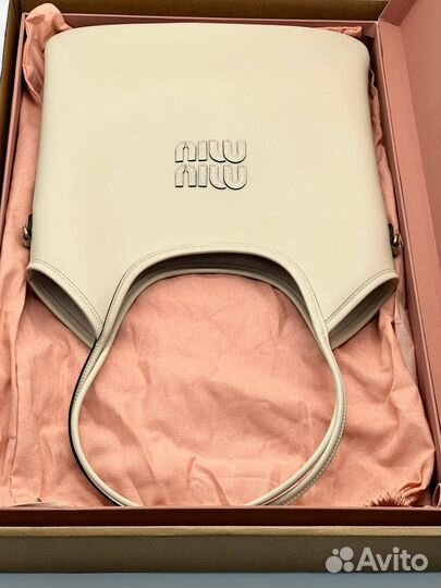 Сумка шопер кожаный Miu Miu