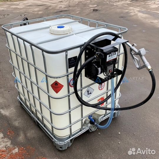 Мини АЗС для дт из Еврокуба со счетчиком