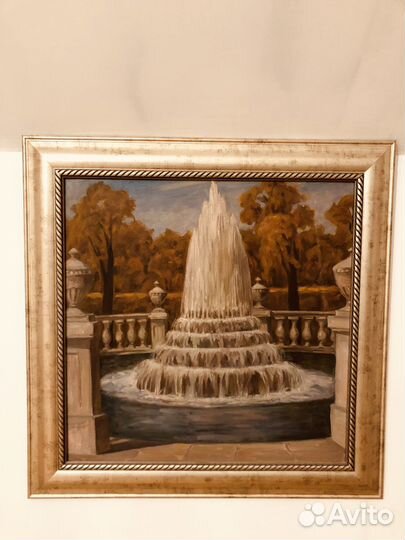 Картина «Фонтан», х.м. 680х680мм