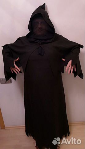 Костюм для хеллоуина Жуткий Жнец,новый, размер 54