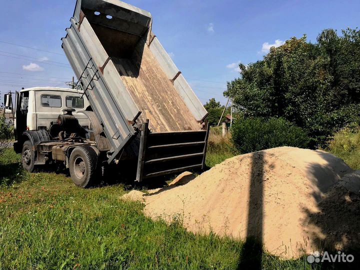 Песок строительный доставка