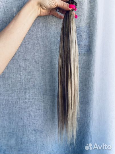 Волосы для наращивания блонд омбре