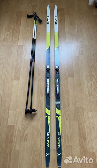 Лыжи детские беговые / палки / ботинки (новое)