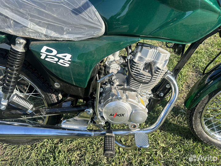 Новый мопед minsk D4 125 зеленый 2024