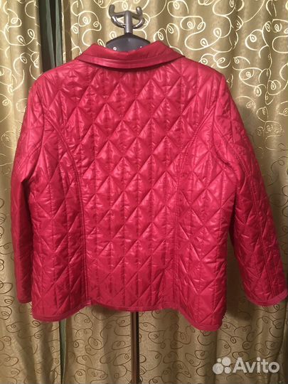 Куртка осенняя розовая 54 размер