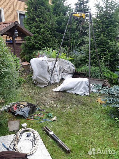 Замена насоса в скважине Установка Монтаж Застрял