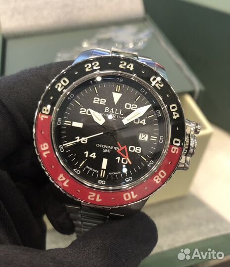 Ball E.H. Aero GMT II Black/Red Bezel