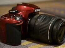Зеркальный фотоаппарат nikon d3200 красный
