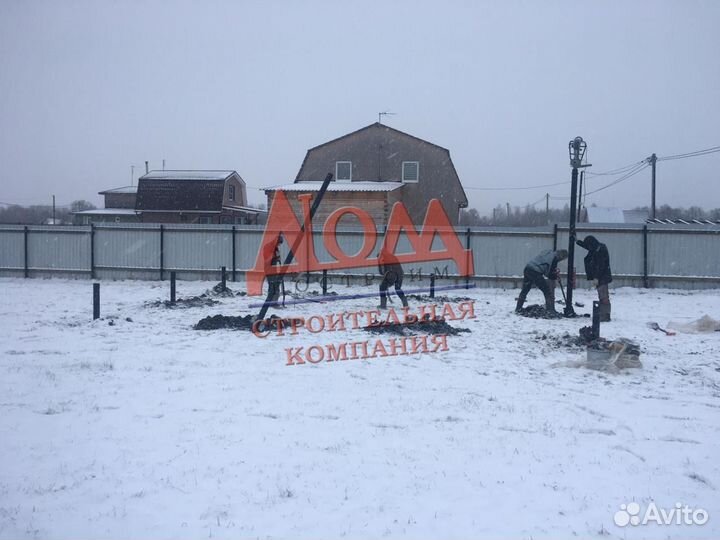Фундамент на винтовых сваях