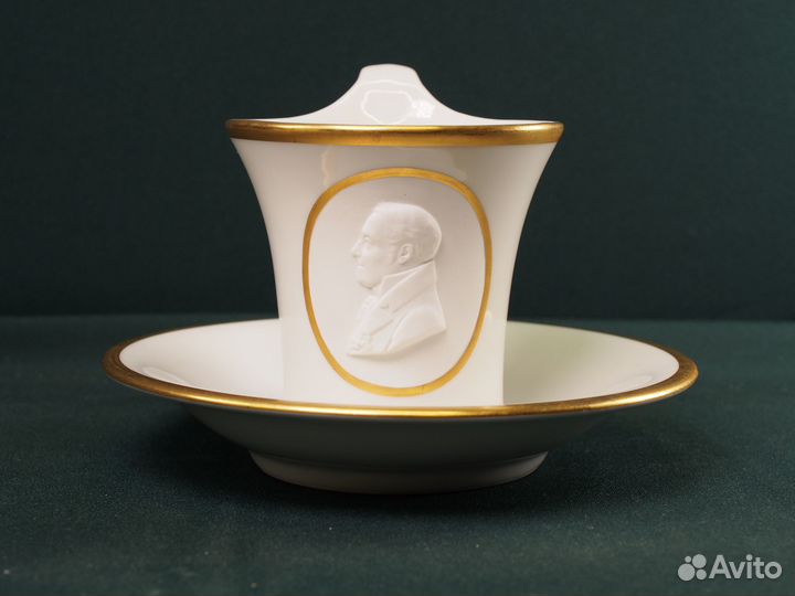 Коллекционная чайная пара KPM. Германия