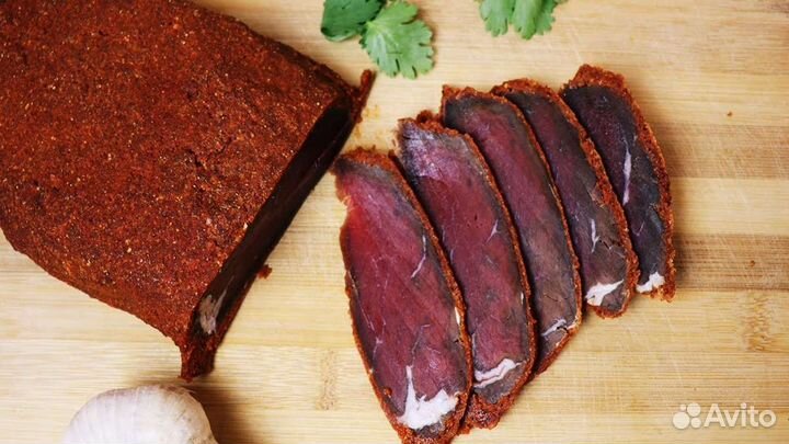 Домашняя бастурма, суджух, язык говяжий бастурма