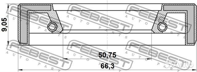 95FAY52660909X Сальник привода 50.75x66.3x9.05
