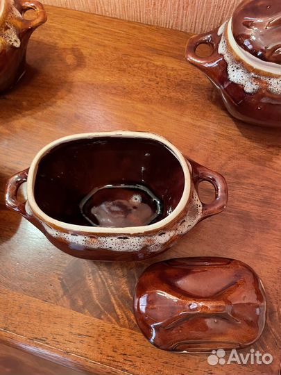 Горшки 4 штуки для запекания 0,6 л