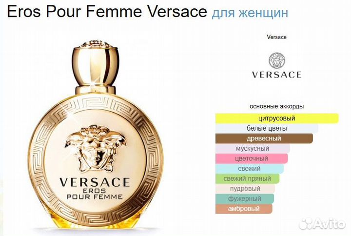 Versace Eros Pour Femme/ Женские духи Версаче Эрос