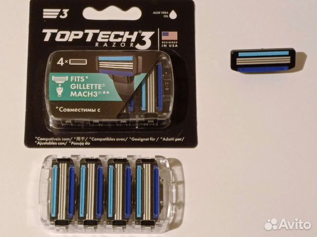 Лезвия для бритья TopTech3 razor