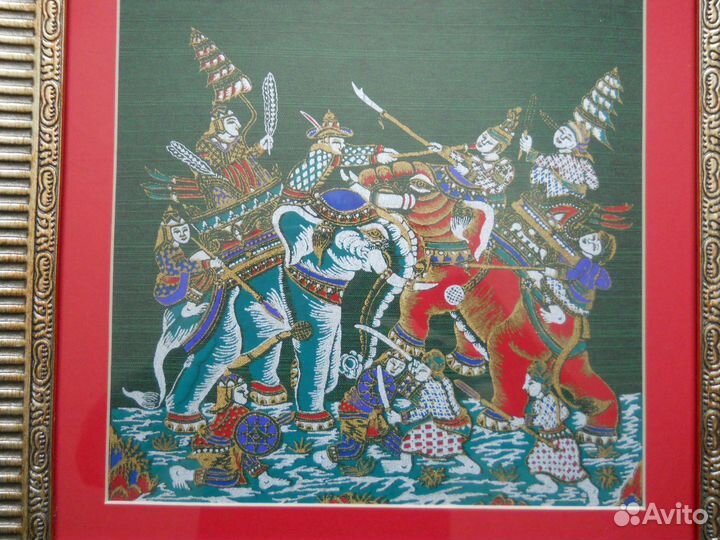 Картина шёлк Тайланд