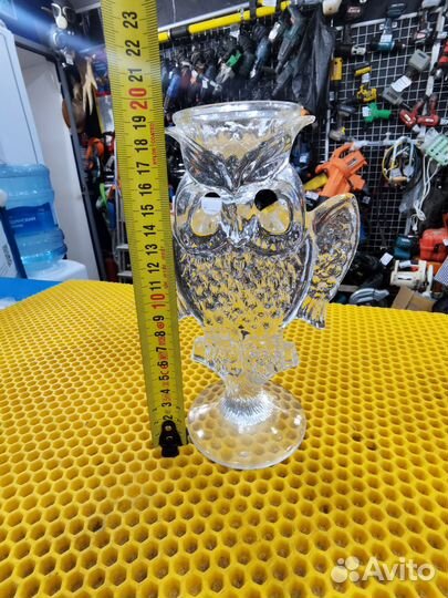 Подсвечник стекло Сова