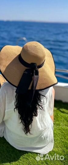Шляпа женская соломенная