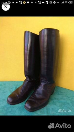 Сапоги р-р41 хромовые Офицерские