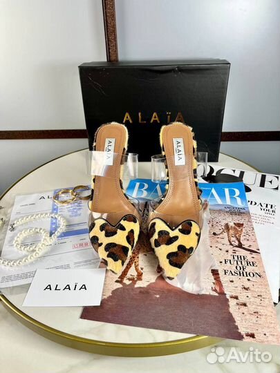 Босоножки Alaia leopard