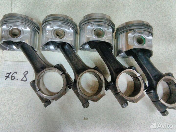 Поршневая группа с кольцами, с шатунами, ваз 1.3