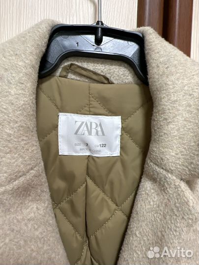 Пальто утепленное zara 122