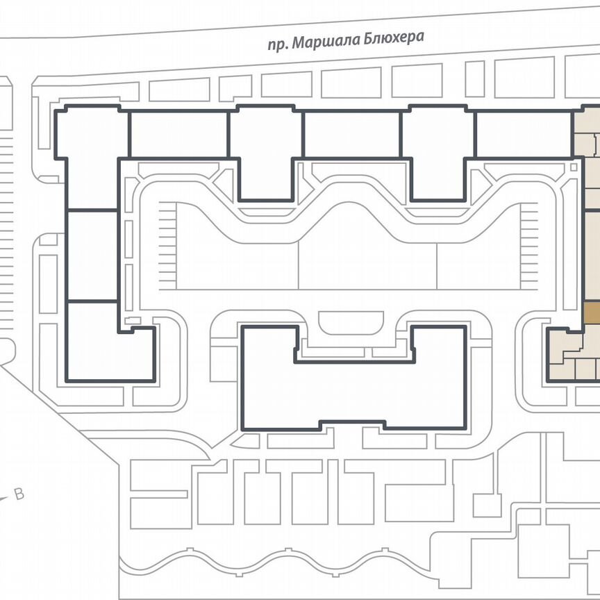 2-к. квартира, 68,9 м², 12/15 эт.