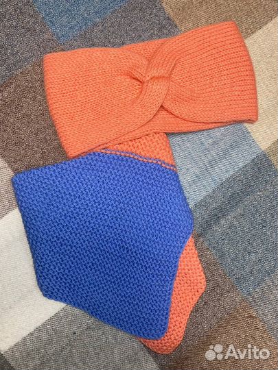 Повязка на голову вязаная