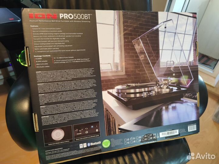 Проигрыватель винила ION Pro500BT