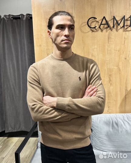 Мужской велюровый свитшот Ralph Lauren