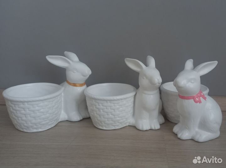 Фигурки зайчиков на пасху