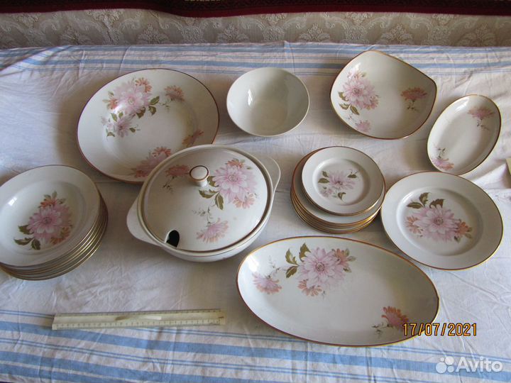 Столовый сервиз фарфоровый СССР