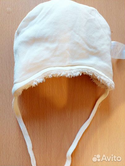 Шапка с ушками Моя горошина на весну