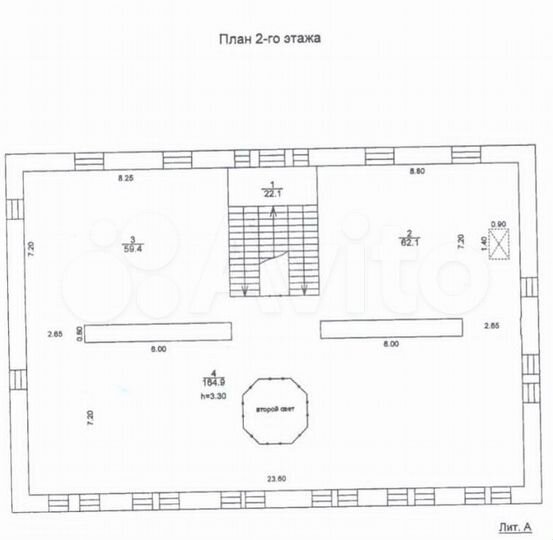 Помещение на 2-ом этаже