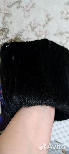 Шапка норковая женская вязанная