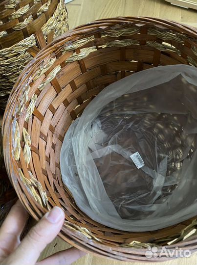 Плетенные кашпо корзины для цветов