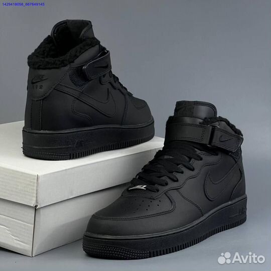 Кроссовки Nike Air Force 1 High (с мехом) (Арт.15516)