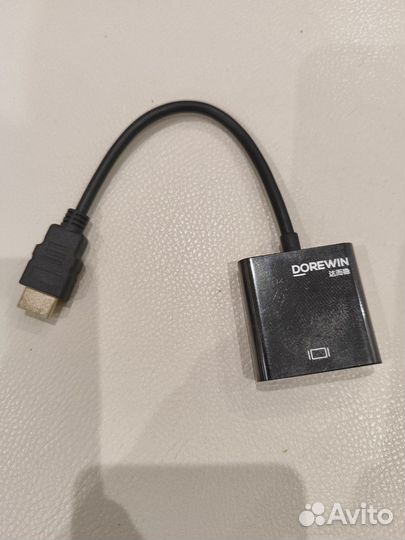 Переходник Кабель-адаптер hdmi - VGA черный