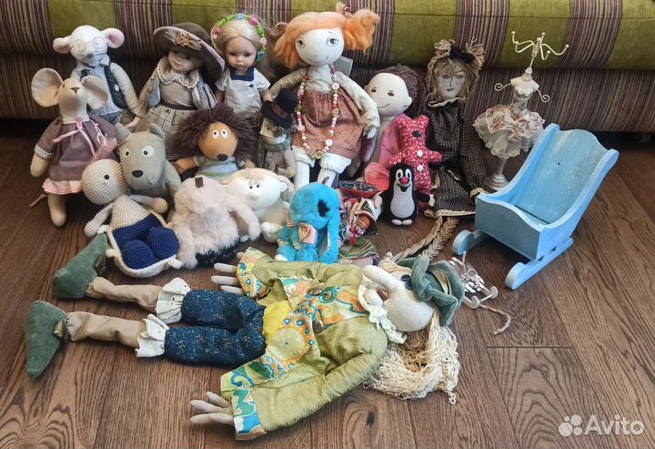 Игрушки авторские, санки деревянные декоративные