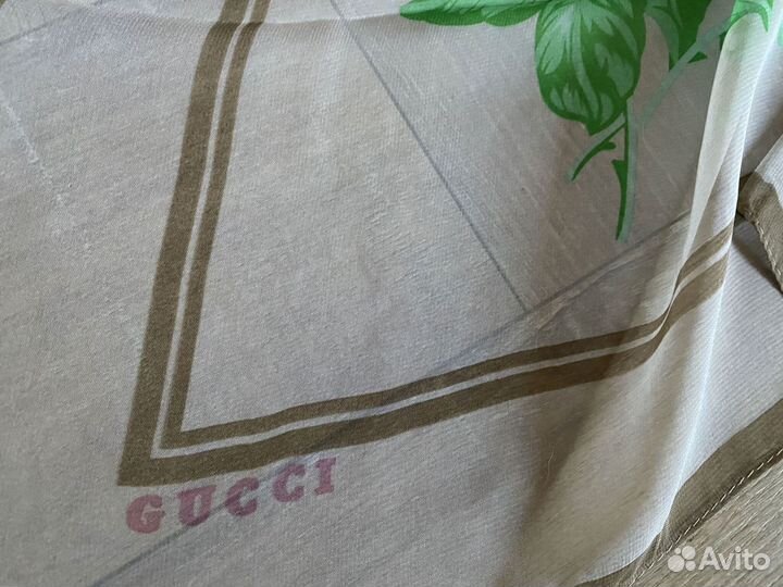 Платок из шифона gucci Цветы