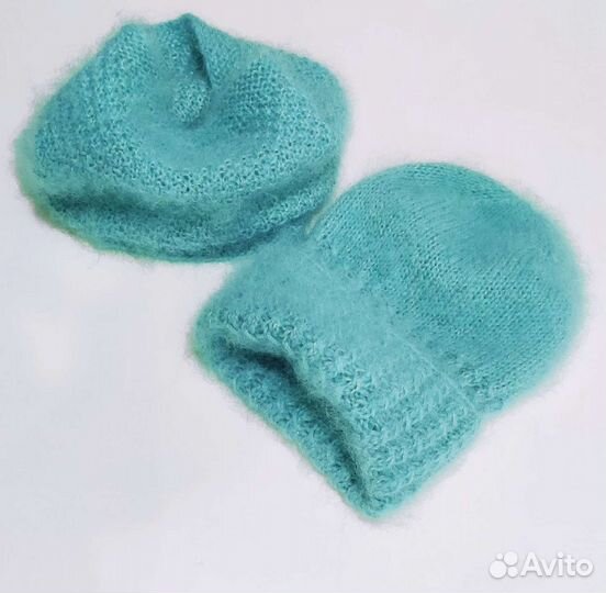 Шапка/ снуд/Мохер/женская