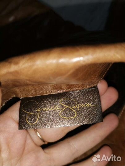 Кожаные сапоги Джессика Симпсон