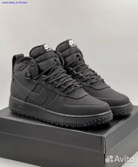 Кроссовки Nike Air Force 1 Duckboot (с мехом) (Арт.20746)
